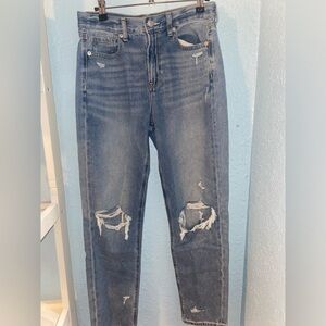 American eagle ripped straight leg jeans